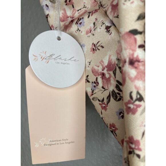 Womens Bodysuit Size L Pink Floral Underwire Adjustable Straps NWT Blashe - Picture 5 of 9